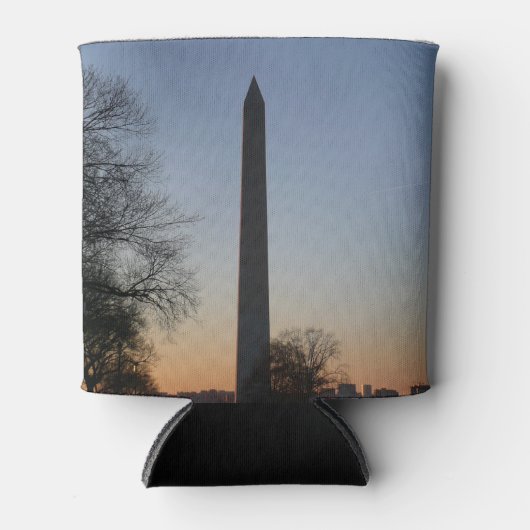 Washington Monument bij zonsondergang in DC Blikjeskoeler (Voorkant)