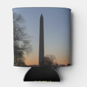 Washington Monument bij zonsondergang in DC Blikjeskoeler (Achterkant)