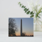 Washington Monument bij zonsondergang in DC Briefkaart (Staand voorkant)