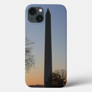 Washington Monument bij zonsondergang in DC iPhone 13 Hoesje