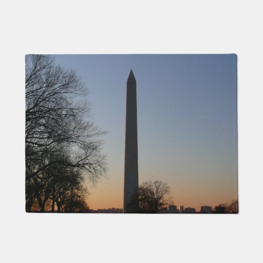 Washington Monument bij zonsondergang in DC Deurmat (Voorkant)