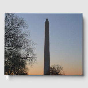 Washington Monument bij zonsondergang in DC Gastenboek