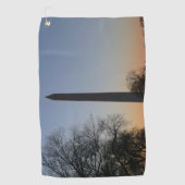 Washington Monument bij zonsondergang in DC Golfhanddoek (Voorkant)