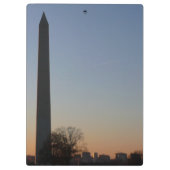 Washington Monument bij zonsondergang in DC Klembord (Achterkant)