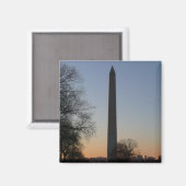 Washington Monument bij zonsondergang in DC Magneet (Voorkant / Achterkant)