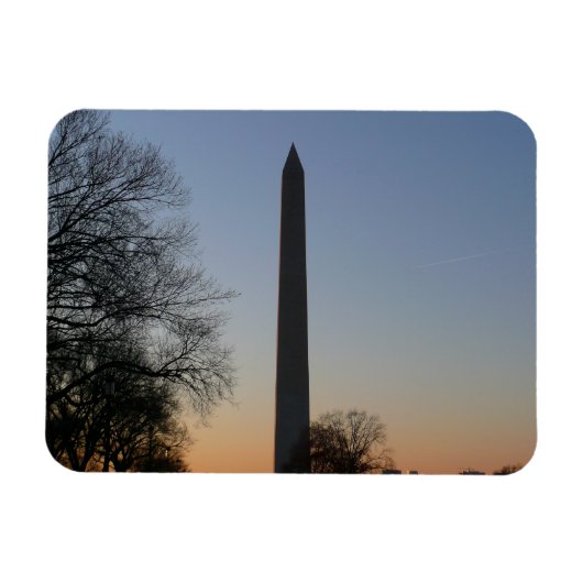 Washington Monument bij zonsondergang in DC Magneet (Horizontaal)
