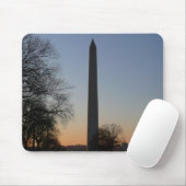Washington Monument bij zonsondergang in DC Muismat (Met muis)