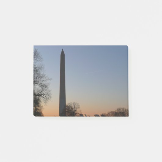 Washington Monument bij zonsondergang in DC Post-it® Notes (Voorkant)