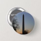 Washington Monument bij zonsondergang in DC Ronde Button 5,7 Cm (Voorkant /achterkant)
