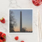 Washington Monument bij zonsondergang in DC Servetten (Insitu)