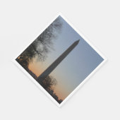 Washington Monument bij zonsondergang in DC Servetten (Hoek)