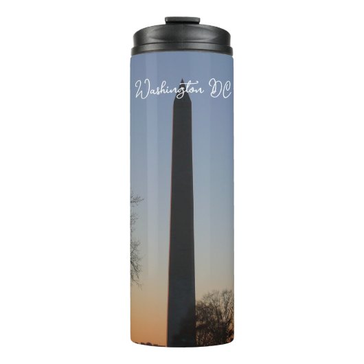 Washington Monument bij zonsondergang in DC Thermosbeker (Voorkant)
