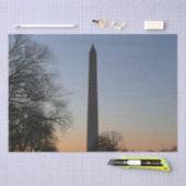 Washington Monument bij zonsondergang in DC Tissuepapier (Craft)