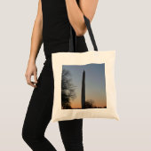 Washington Monument bij zonsondergang in DC Tote Bag (Voorkant (product))