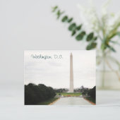 Washington Monument Briefkaart (Staand voorkant)