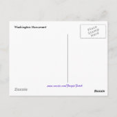 Washington Monument Briefkaart (Achterkant)