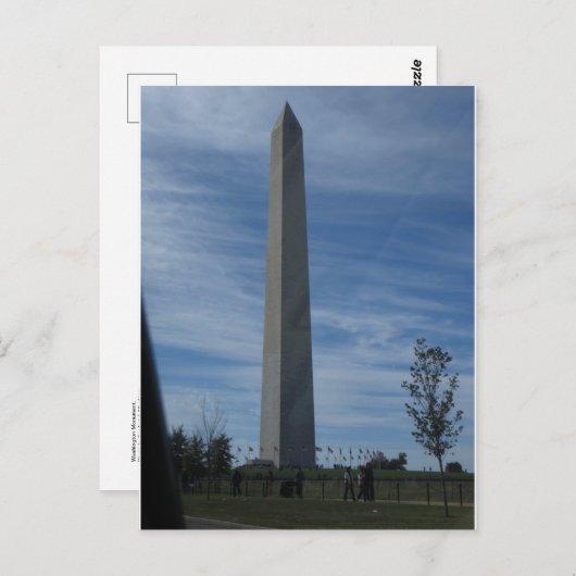 Washington Monument Briefkaart (Voorkant / Achterkant)