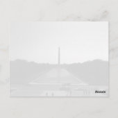 Washington Monument Briefkaart (Achterkant)
