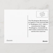 Washington Monument Briefkaart (Achterkant)
