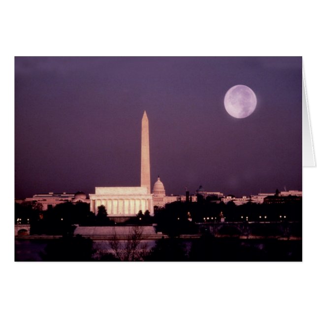 Washington Monument, Capitol en Jefferson (Voorkant Horizontaal)