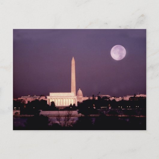 Washington Monument, Capitol en Jefferson Briefkaart (Voorkant)