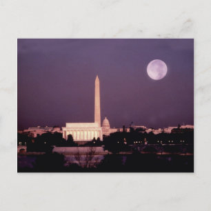Washington Monument, Capitol en Jefferson Briefkaart
