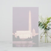 Washington Monument, Capitol en Jefferson Briefpapier (Staand voorkant)