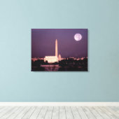 Washington Monument, Capitol en Jefferson Canvas Afdruk (Insitu (Houten vloer))