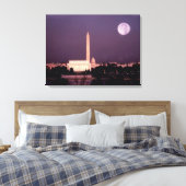 Washington Monument, Capitol en Jefferson Canvas Afdruk (Insitu (Slaapkamer))