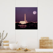 Washington Monument, Capitol en Jefferson Poster (Keuken)