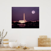 Washington Monument, Capitol en Jefferson Poster (Keuken)