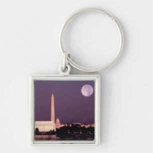 Washington Monument, Capitol en Jefferson Sleutelhanger