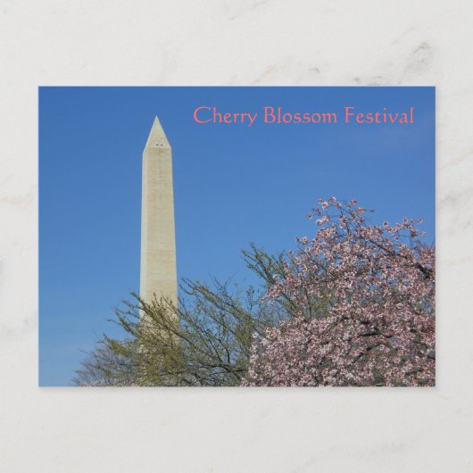 Washington Monument Cherry Blossom Festival Briefkaart (Voorkant)