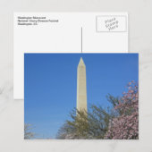 Washington Monument Cherry Blossom Festival Briefkaart (Voorkant / Achterkant)