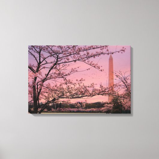 Washington Monument Cherry Blossom Festival Canvas Afdruk (Voorkant)