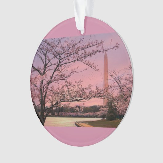 Washington Monument Cherry Blossom Festival Ornament (voorkant)