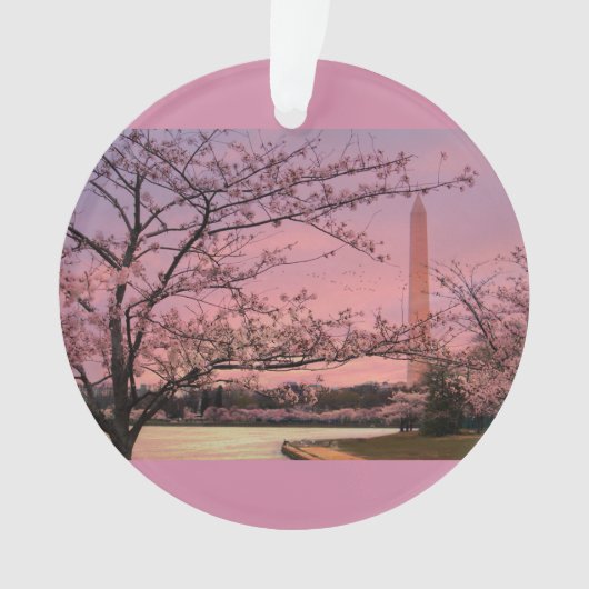 Washington Monument Cherry Blossom Festival Ornament (voorkant)
