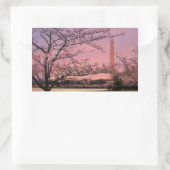 Washington Monument Cherry Blossom Festival Rechthoekige Sticker (Tas)