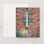 Washington Monument & Cherry Blossoms DC Briefkaart (Voorkant / Achterkant)