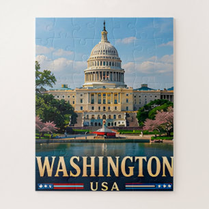 Washington Monument en Amerikaanse icoon Legpuzzel
