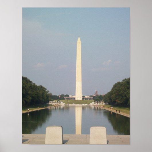 Washington Monument en de Reflecting Pool Poster (Voorkant)