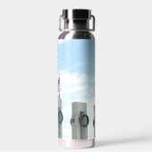 Washington Monument en WWII-herdenking in DC Waterfles (Achterkant)