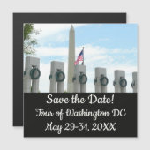 Washington Monument en WWII-herdenkingsmonument in (Voorkant / Achterkant)