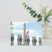 Washington Monument en WWII-herdenkingsmonument in (Staand voorkant)
