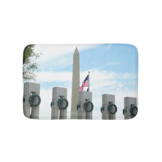 Washington Monument en WWII-herdenkingsmonument in Badmat (Voorkant)