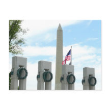 Washington Monument en WWII-herdenkingsmonument in