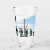 Washington Monument en WWII-herdenkingsmonument in Glas (Achterkant)