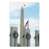 Washington Monument en WWII-herdenkingsmonument in Mini Klembord (Achterkant)