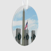 Washington Monument en WWII-herdenkingsmonument in Ornament (voorkant)