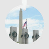 Washington Monument en WWII-herdenkingsmonument in Ornament (achterkant)